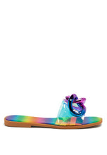 Load image into Gallery viewer, CAROONS CLEAR SLIDE FLATS