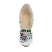 Load image into Gallery viewer, MORE MONEY Ladies Wedge Espadrilles
