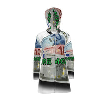 Load image into Gallery viewer, MORE MONEY Womens Hooded Rain Jacket