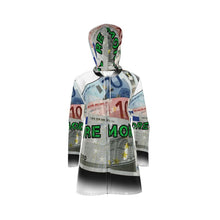 Load image into Gallery viewer, MORE MONEY Womens Hooded Rain Jacket