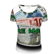Load image into Gallery viewer, MORE MONEY Ladies Scoop Neck T-Shirt
