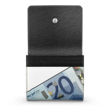 Load image into Gallery viewer, MORE MONEY Small Leather Foldover Purse