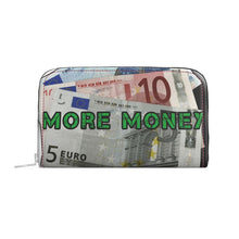 Load image into Gallery viewer, MORE MONEY Leather Zip Wallet