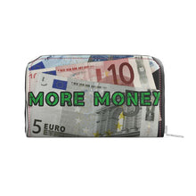 Load image into Gallery viewer, MORE MONEY Leather Zip Wallet