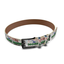 Load image into Gallery viewer, MORE MONEY Leather Belt