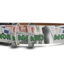Load image into Gallery viewer, MORE MONEY Leather Belt