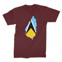 Load image into Gallery viewer, SAINT LUCIA Premium Jersey Adult T-Shirt