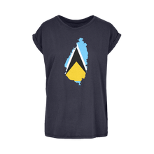 Load image into Gallery viewer, SAINT LUCIA Women's Extended Shoulder T-Shirt XS-5XL