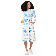 Load image into Gallery viewer, PRAYERFUL ( long sleeve midi dress )