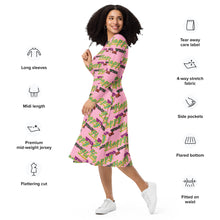 Load image into Gallery viewer, WITH OR WITHOUT (long sleeve midi dress)