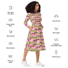 Load image into Gallery viewer, WITH OR WITHOUT (long sleeve midi dress)