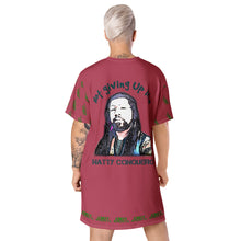 Load image into Gallery viewer, NOT GIVIN UP T-shirt dress