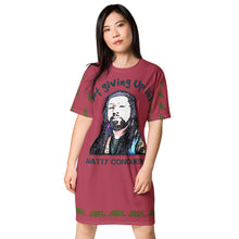 Load image into Gallery viewer, NOT GIVIN UP T-shirt dress