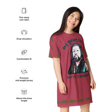 Load image into Gallery viewer, NOT GIVIN UP T-shirt dress