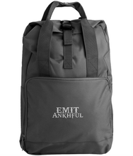 Load image into Gallery viewer, EMIT ANKHFUL Embroidered Twin Handle Roll-Top Backpack