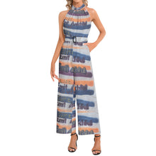 Load image into Gallery viewer, OPTIMISTIC (Halter Neck Buckle Belted Jumpsuit)