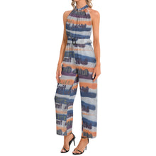 Load image into Gallery viewer, OPTIMISTIC (Halter Neck Buckle Belted Jumpsuit)