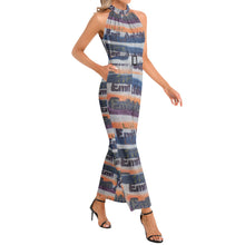 Load image into Gallery viewer, OPTIMISTIC (Halter Neck Buckle Belted Jumpsuit)
