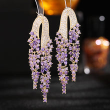 Load image into Gallery viewer, BIJOU SOLITAIRE(French Elegant Long Earrings)