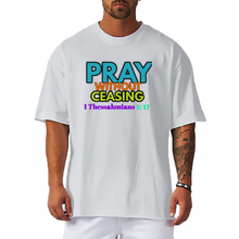 Load image into Gallery viewer, PRAYERFUL (Solid Color Loose Short Sleeve T-Shirt)