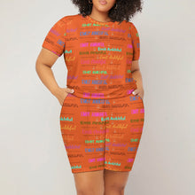 Load image into Gallery viewer, PLUM CONTOUR (Large short sleeved Shorts Set)