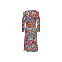 Load image into Gallery viewer, SPRING UP (Women’s ¾ Sleeve Wrap Dress-Heavy Knit orange kiss)