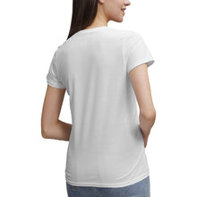 Load image into Gallery viewer, TEA SHIRT(Women's 100% Cotton V‑Neck )