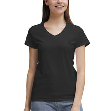 Load image into Gallery viewer, TEA SHIRT(Women's 100% Cotton V‑Neck )