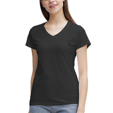 Load image into Gallery viewer, TEA SHIRT(Women's 100% Cotton V‑Neck )