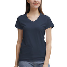 Load image into Gallery viewer, TEA SHIRT(Women's 100% Cotton V‑Neck )