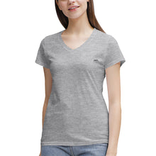 Load image into Gallery viewer, TEA SHIRT(Women's 100% Cotton V‑Neck )