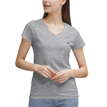 Load image into Gallery viewer, TEA SHIRT(Women's 100% Cotton V‑Neck )