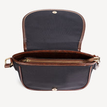 Load image into Gallery viewer, TIME PEACE (Leather Flap Saddle Bag)