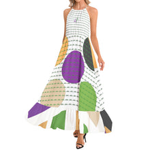 Load image into Gallery viewer, EXCLUSIVELY EXQUISITE (Ruffle Hem Halter Neck Maxi Dress)