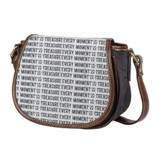Load image into Gallery viewer, PRECIOUS TIME ( Leather Flap Saddle Bag )