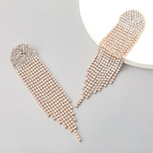 Load image into Gallery viewer, BIJOU SOLITAIRE(Super Sparkling Diamond Long Earrings)