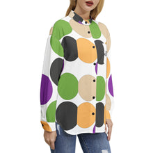 Load image into Gallery viewer, BLOUSE (Long Sleeve Button Up Casual Shirt Top)