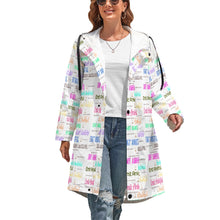 Load image into Gallery viewer, WATER PROOF (Women's Full Print Long Trench Coat)