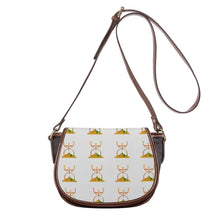 Load image into Gallery viewer, TIME PEACE (Leather Flap Saddle Bag)