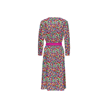 Load image into Gallery viewer, SPRING UP (Women’s ¾ Sleeve Wrap Dress-Heavy Knit cornflower)