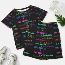 Load image into Gallery viewer, PLUM CONTOUR (Large short sleeved Shorts Set)