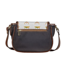 Load image into Gallery viewer, TIME PEACE (Leather Flap Saddle Bag)