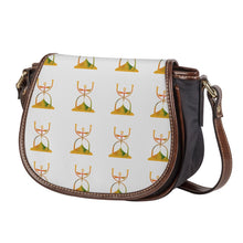 Load image into Gallery viewer, TIME PEACE (Leather Flap Saddle Bag)