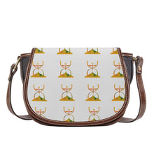 Load image into Gallery viewer, TIME PEACE (Leather Flap Saddle Bag)