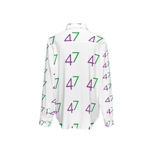 Load image into Gallery viewer, PERFECT LOVE (Women's Classic Long Sleeve Button-Up Shirt)