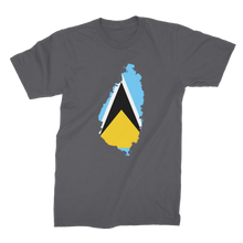 Load image into Gallery viewer, SAINT LUCIA Premium Jersey Adult T-Shirt
