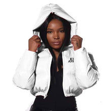 Load image into Gallery viewer, BUBBLE UP Hooded long-sleeved winter coat
