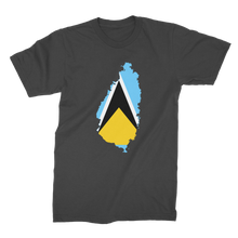 Load image into Gallery viewer, SAINT LUCIA Premium Jersey Adult T-Shirt
