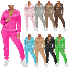 Load image into Gallery viewer, UNIFIED COMBO Womens Sweat Suit with front zipper
