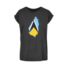 Load image into Gallery viewer, SAINT LUCIA Women&#39;s Extended Shoulder T-Shirt XS-5XL
